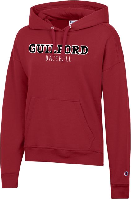 Guilford College Champion Womens Powerblend Pullover Hood Guilford - Baseball - ONLINE ONLY