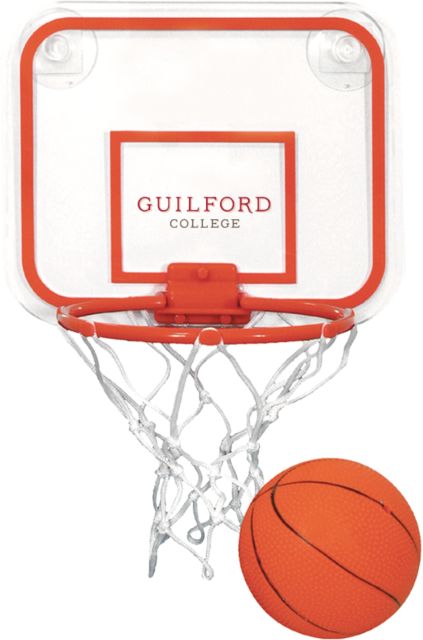 Guilford College Mini Basketball & Hoop Set Guilford College Wordmark - ONLINE ONLY
